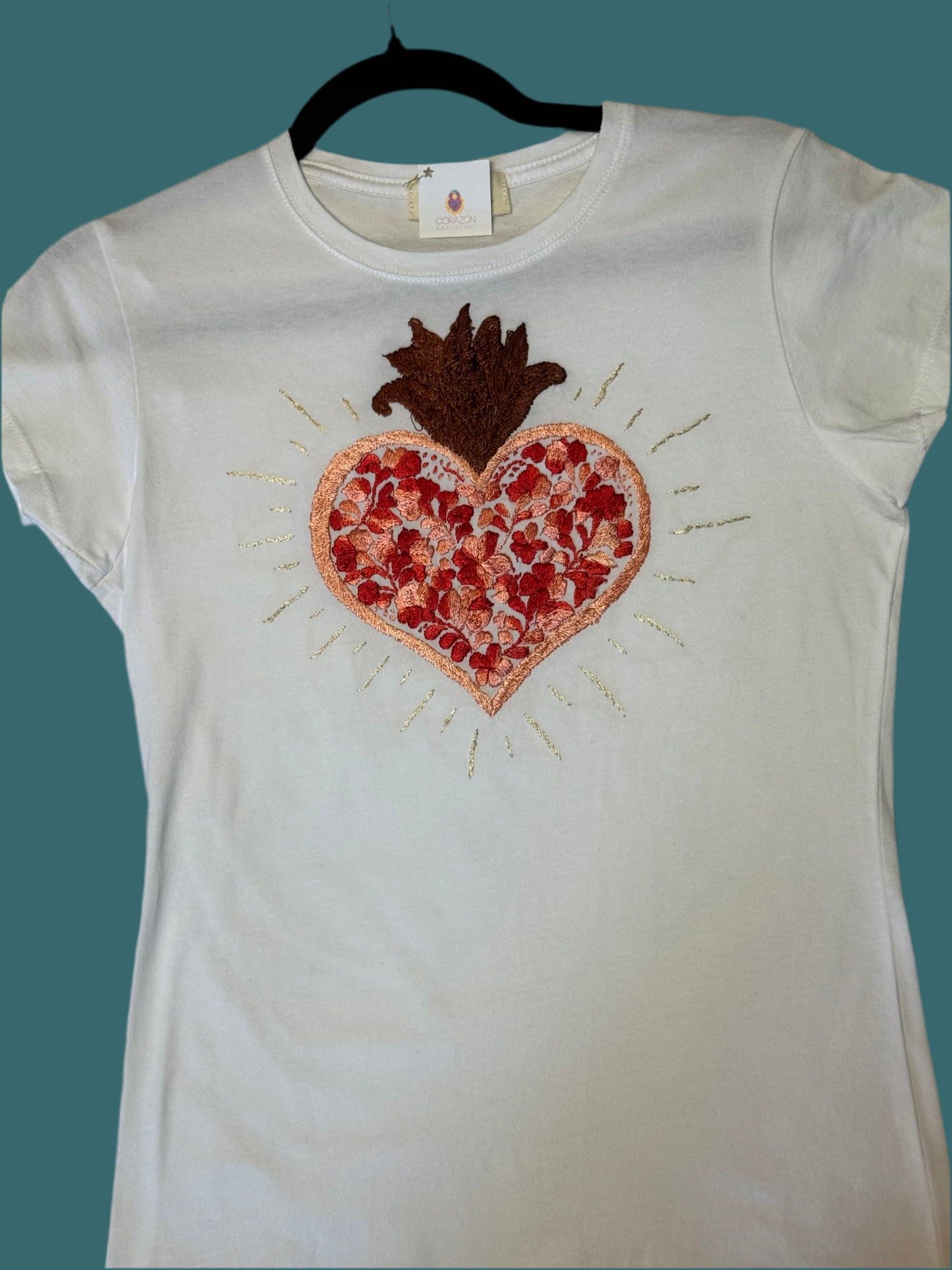 short sleeve heart t-shirt