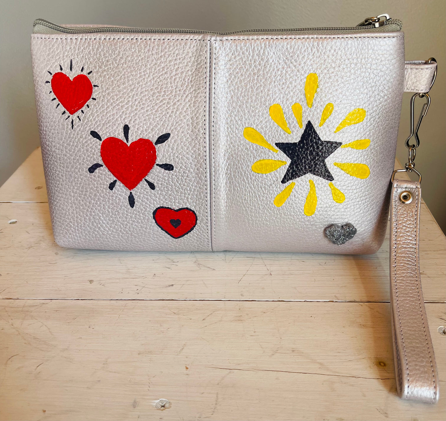 Rock star pouch leather bag
