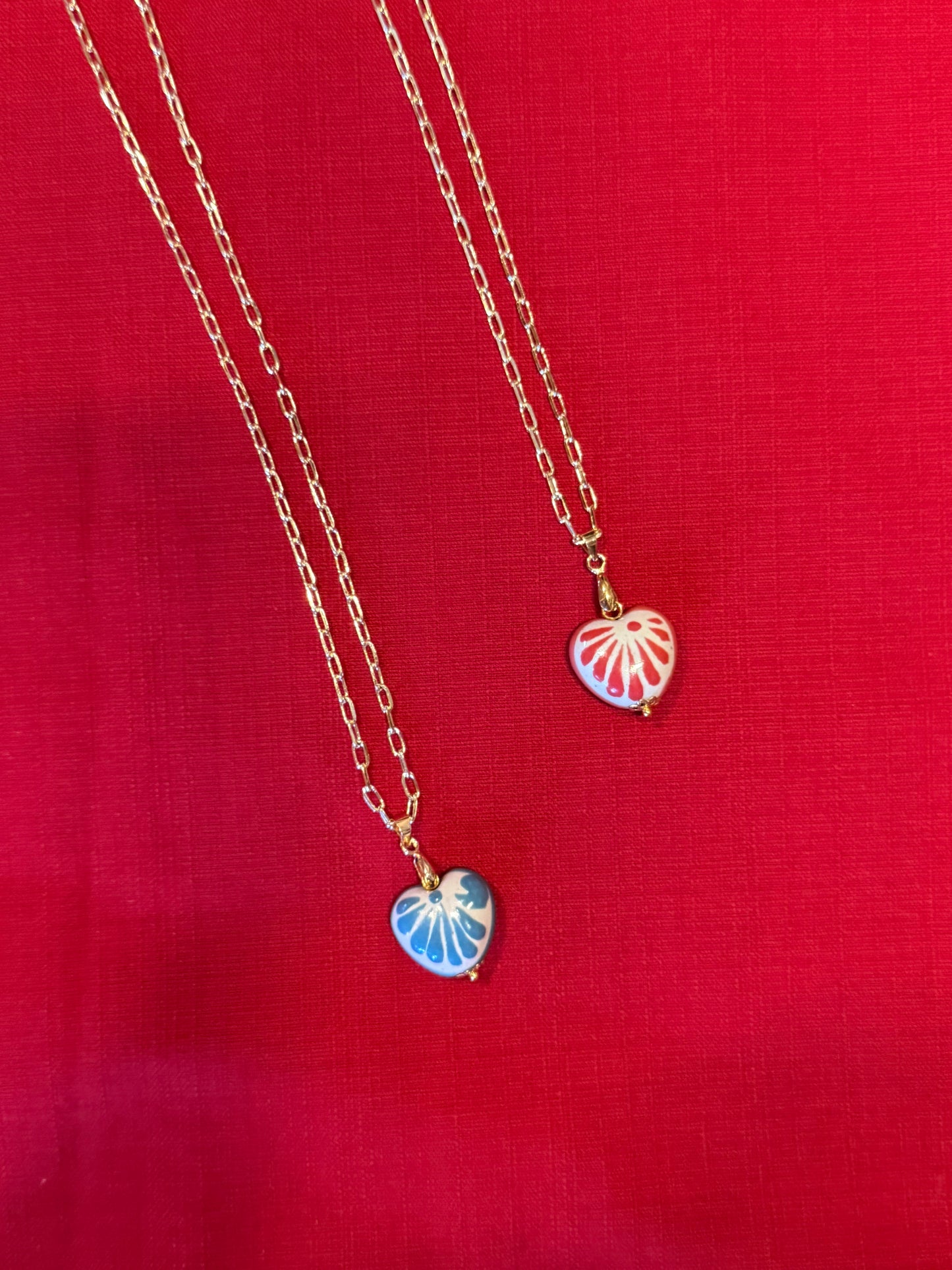 Corazón romántico necklace