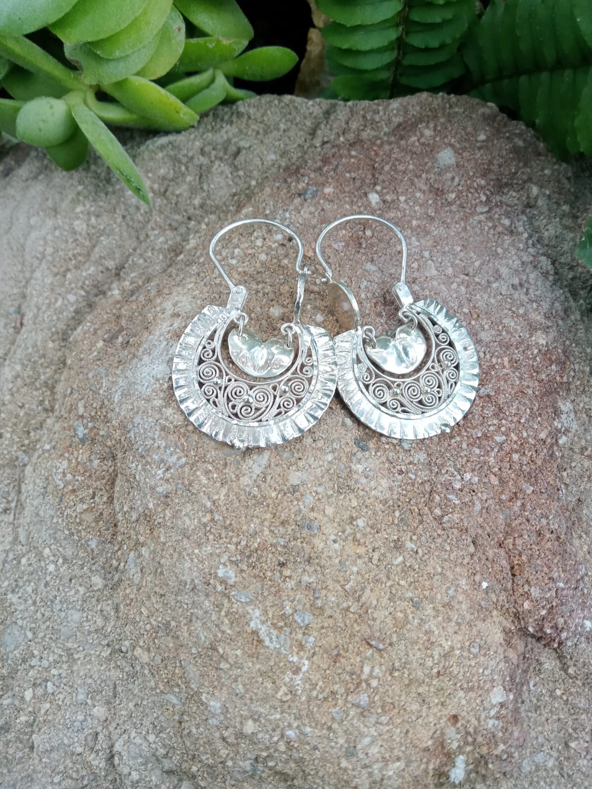 Lila silver earrings