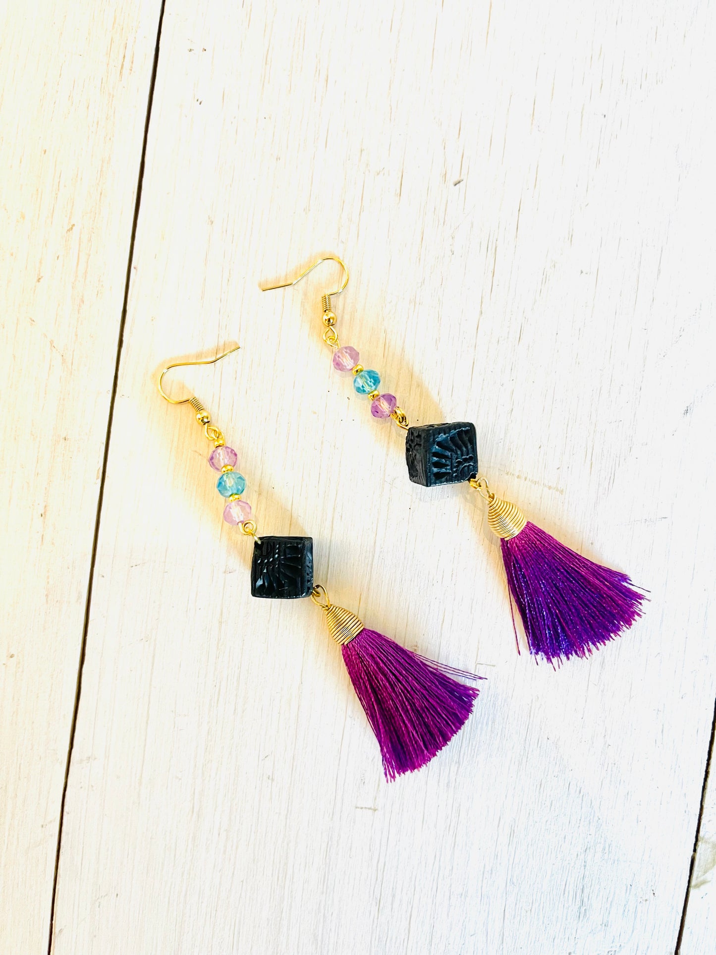 Zapotec tile earrings