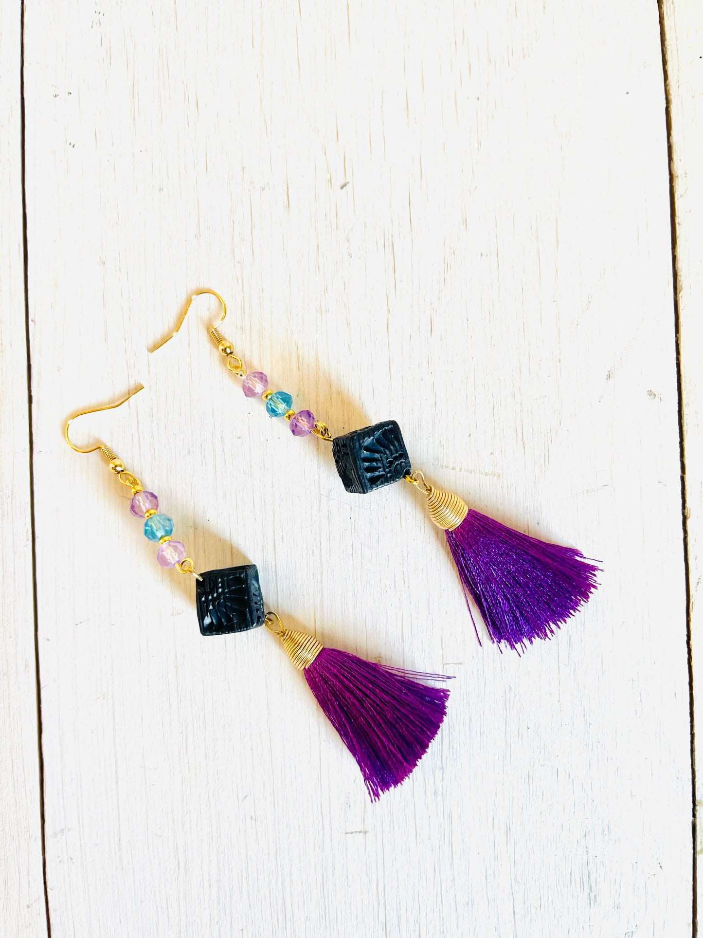 Zapotec tile earrings