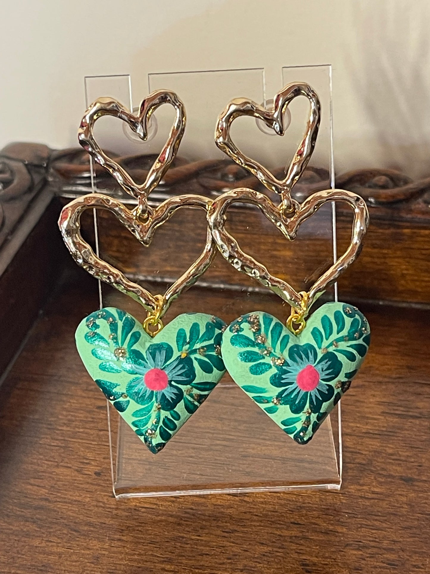 Jade earrings