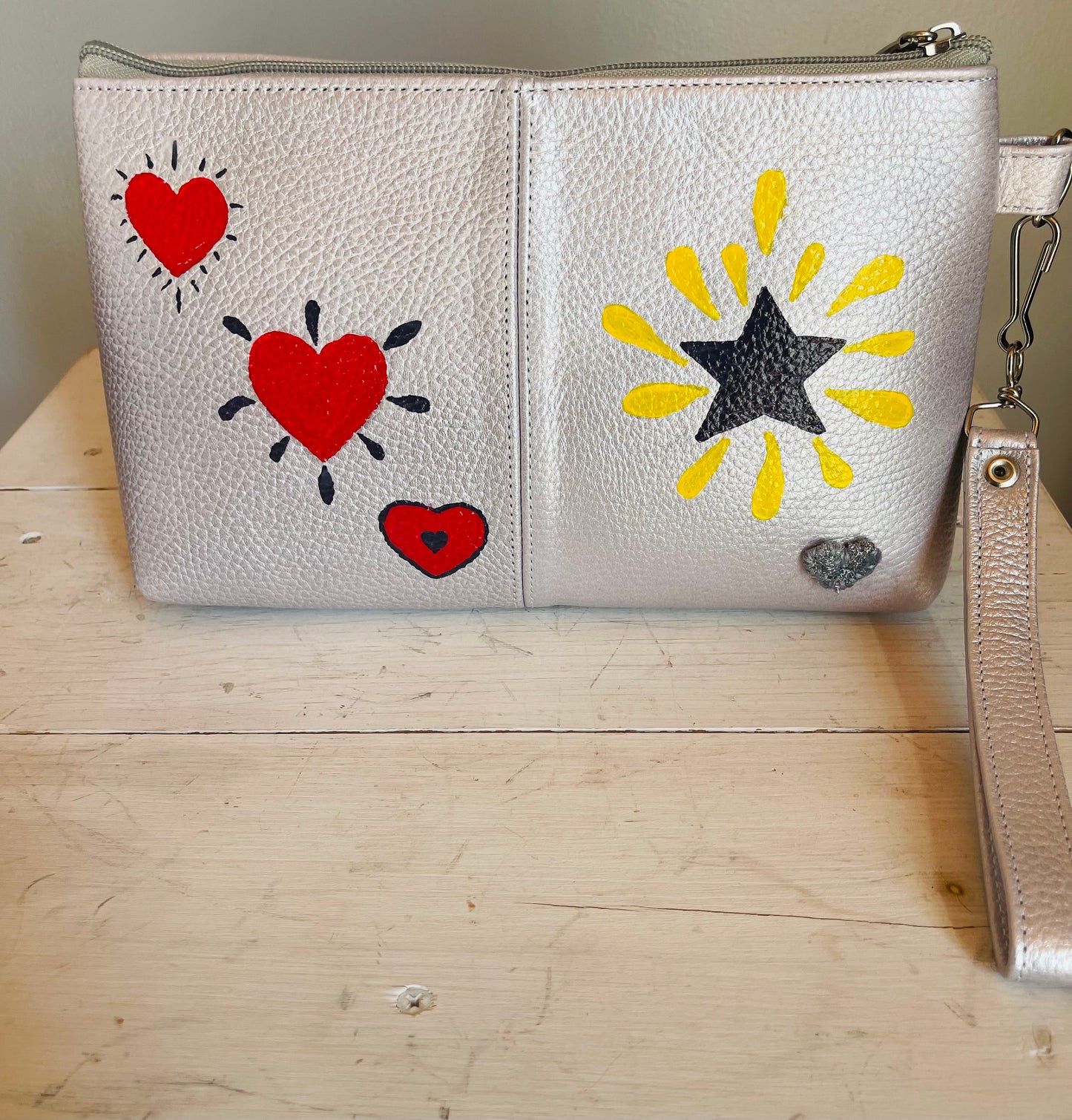 Rock star pouch leather bag