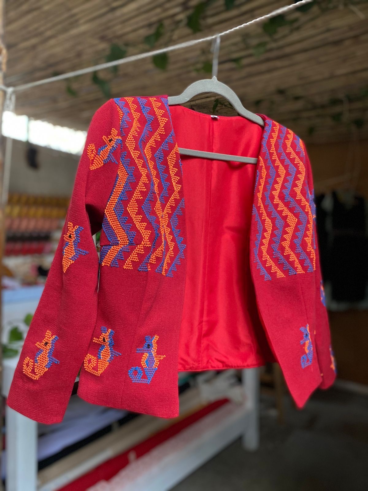 Zapotec embroidered blazer