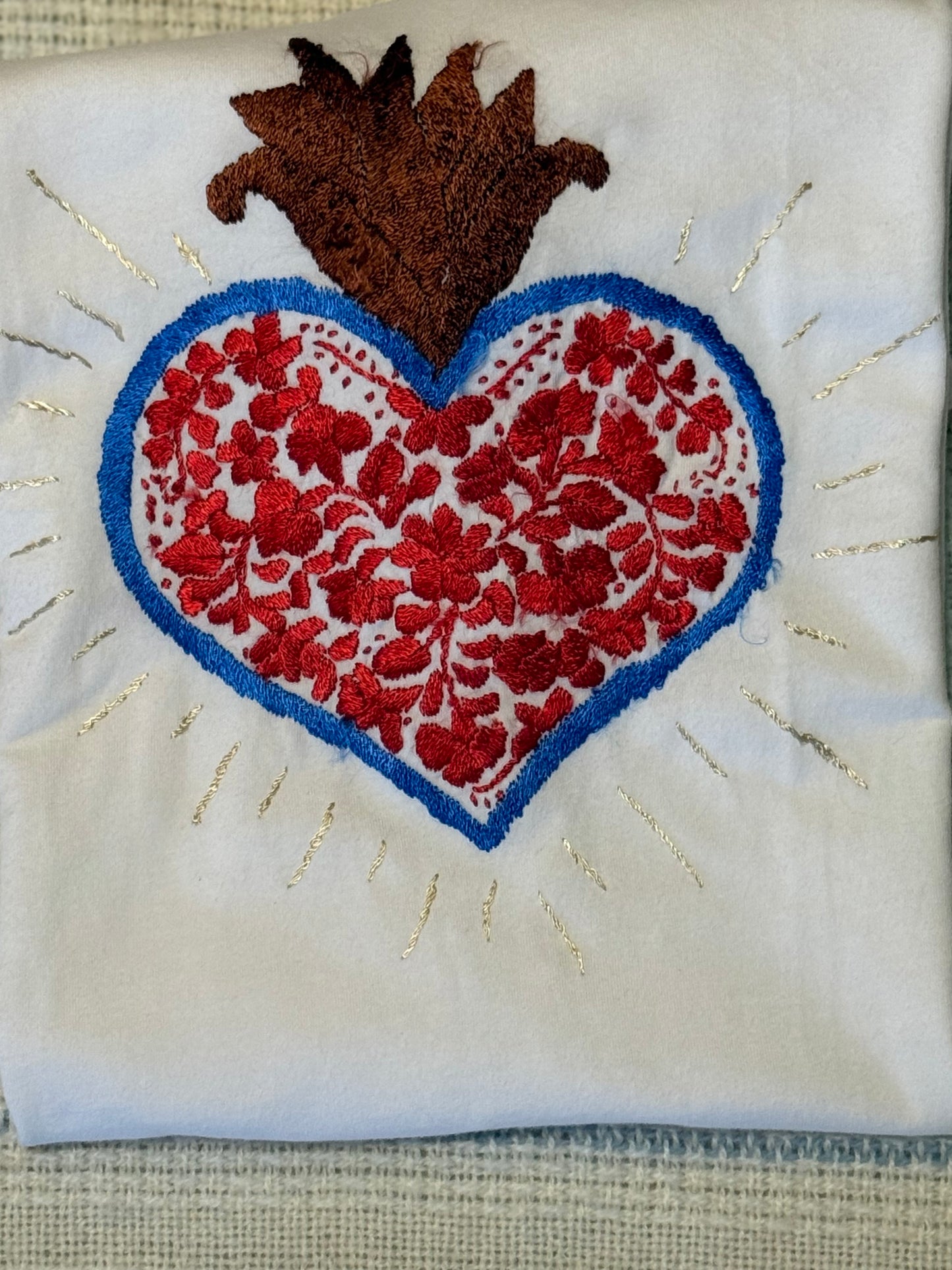 short sleeve heart t-shirt