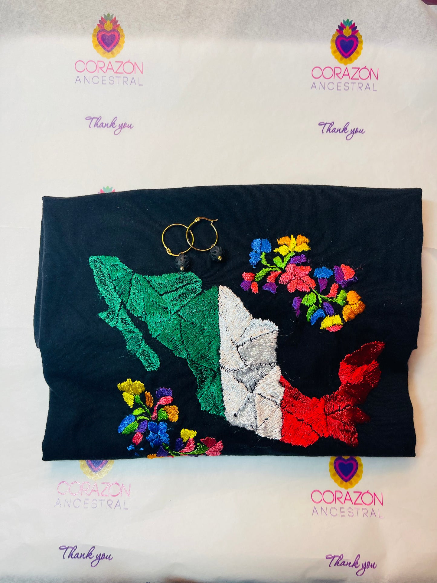 Mexi Love T-shirt and Earring Set
