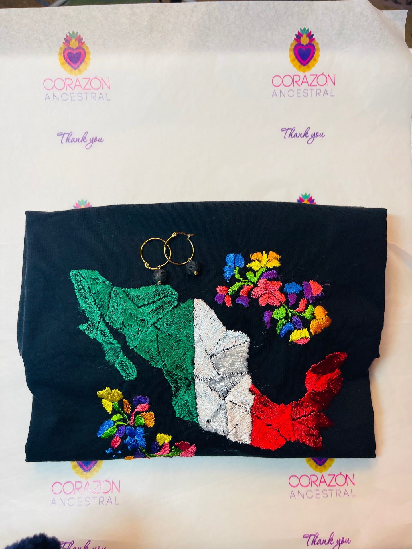 Mexi Love T-shirt and Earring Set