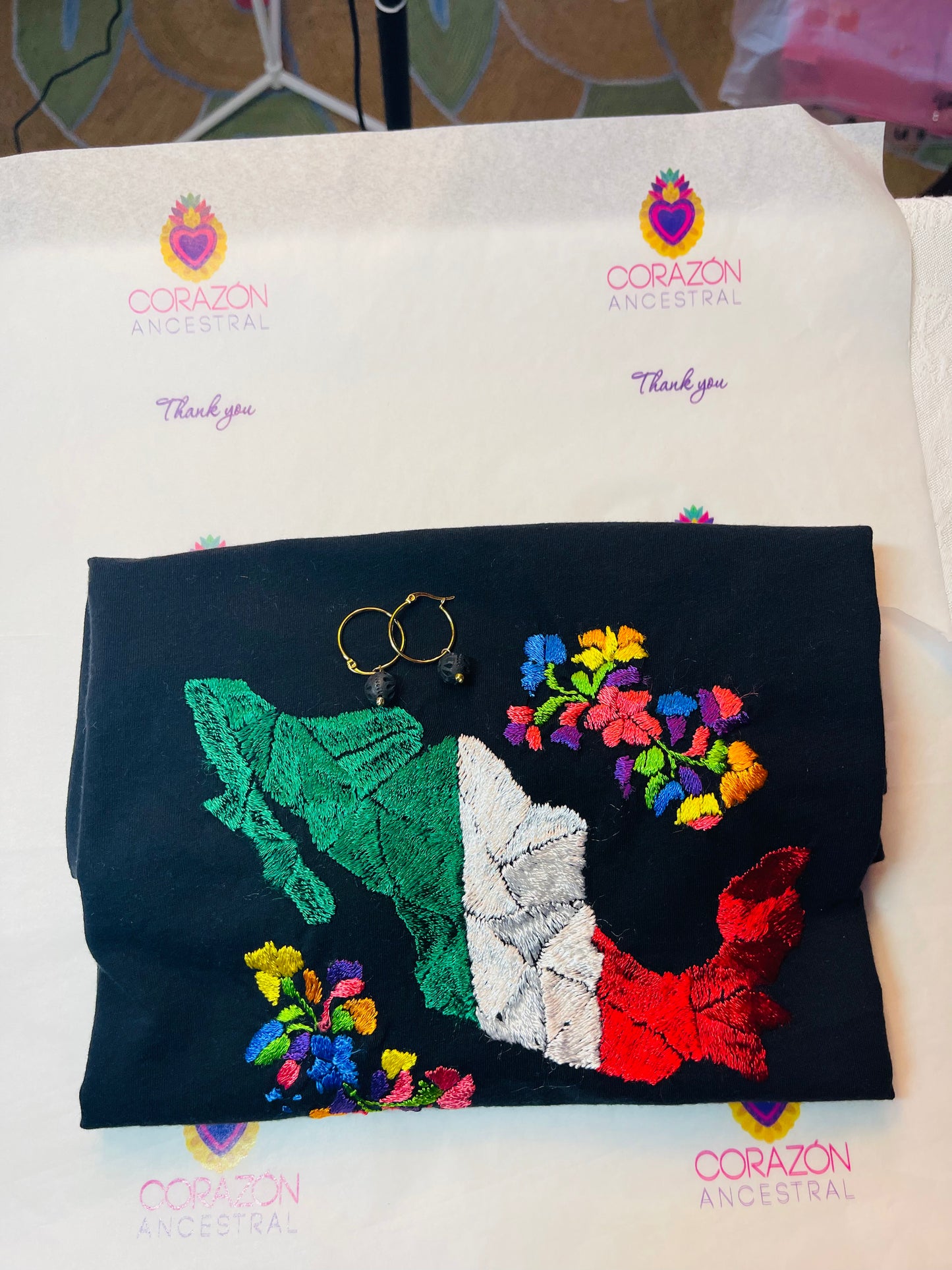 Mexi Love T-shirt and Earring Set