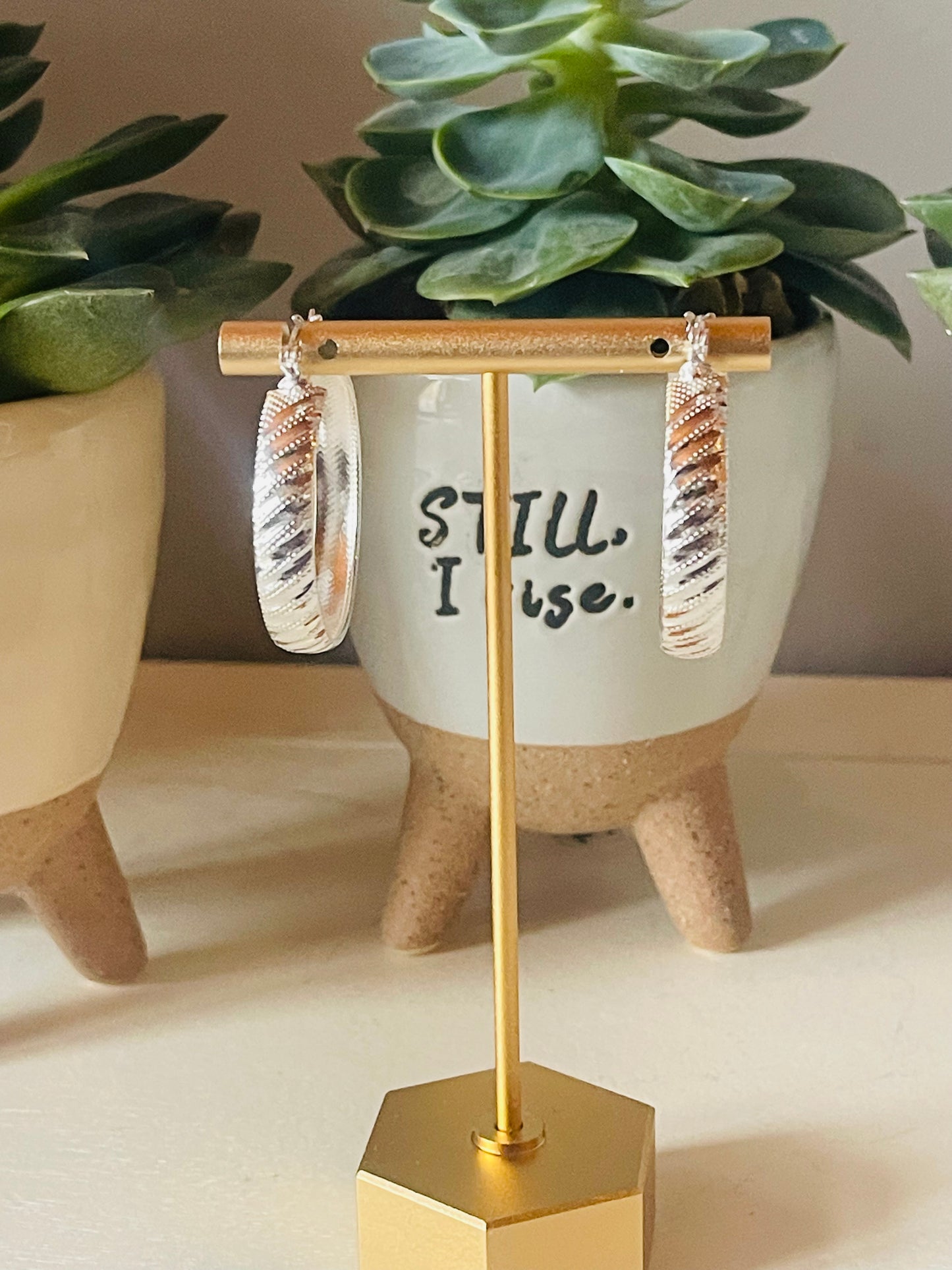 Colonial hoop earrings