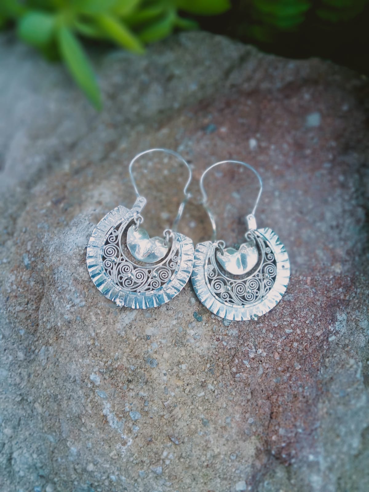 Lila silver earrings