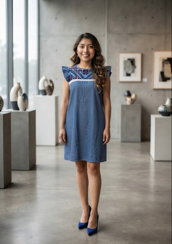 Vestido denim Aurora
