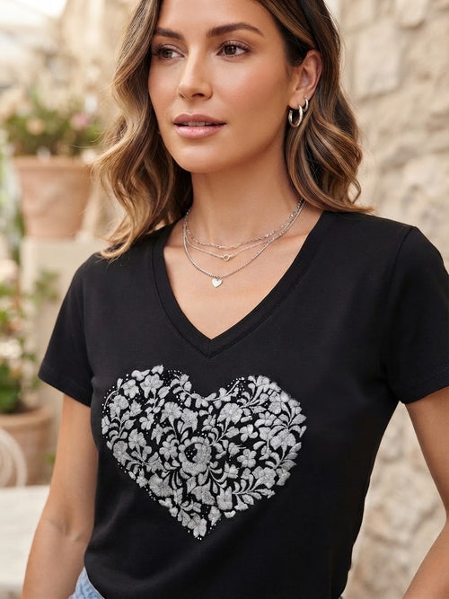 Playera Corazón Botánico