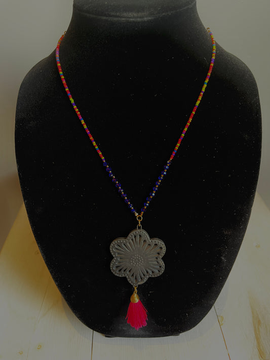 Mexican Flower Necklace