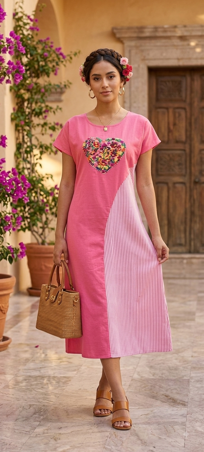 Vestido corazón de mujer