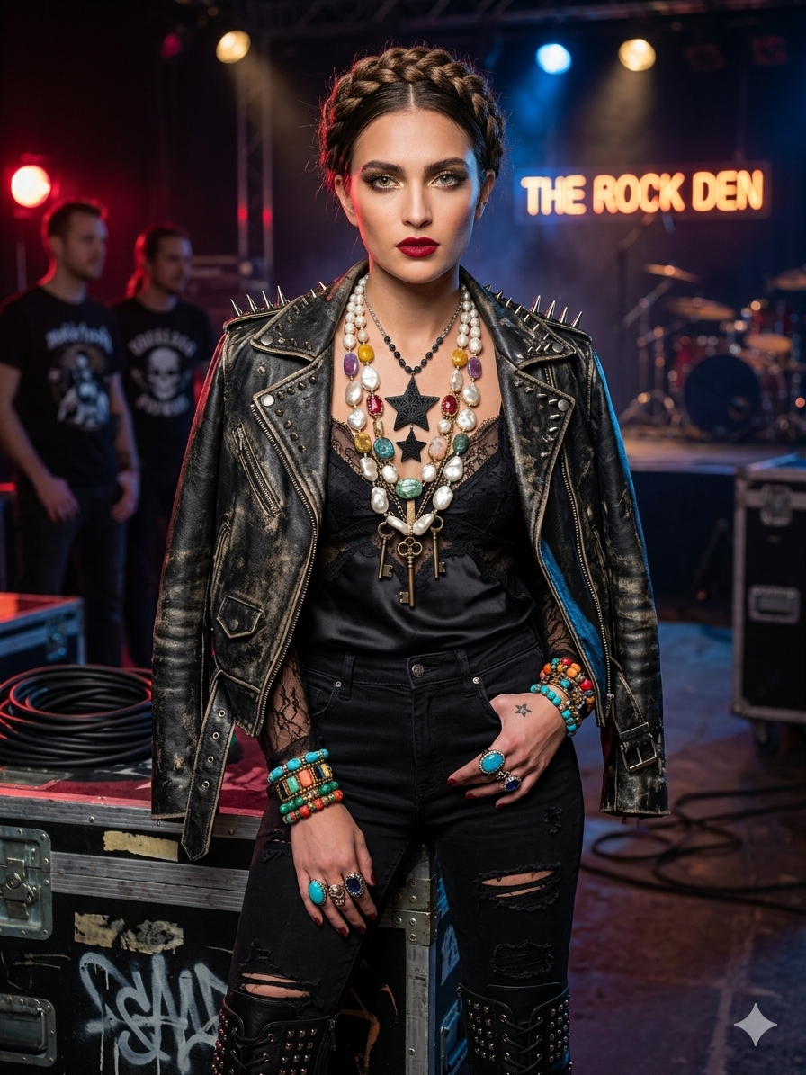 Collar Cosmos de Arcilla