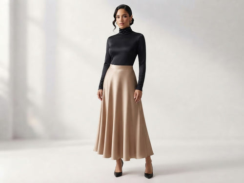 Maxi Falda Aura de Satin