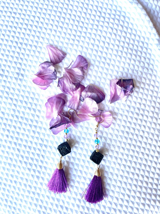 Zapotec tile earrings