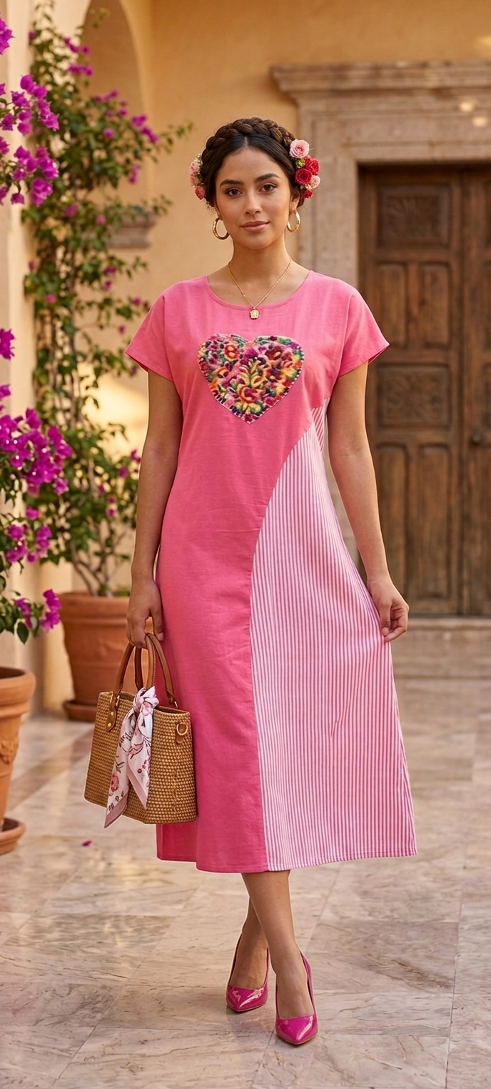 Vestido corazón de mujer