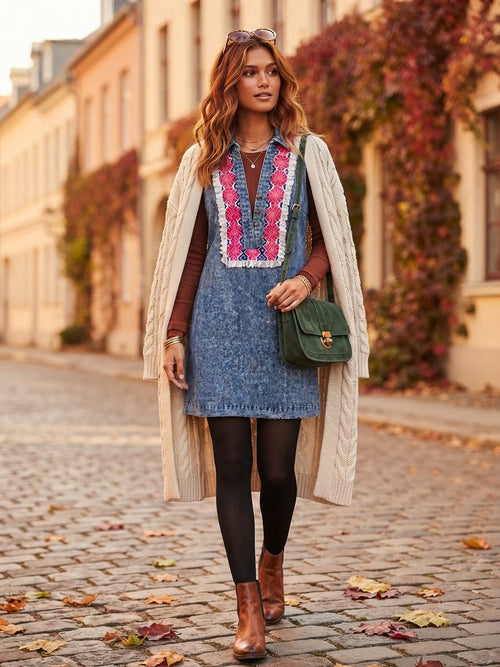 Vestido denim Oaxaca