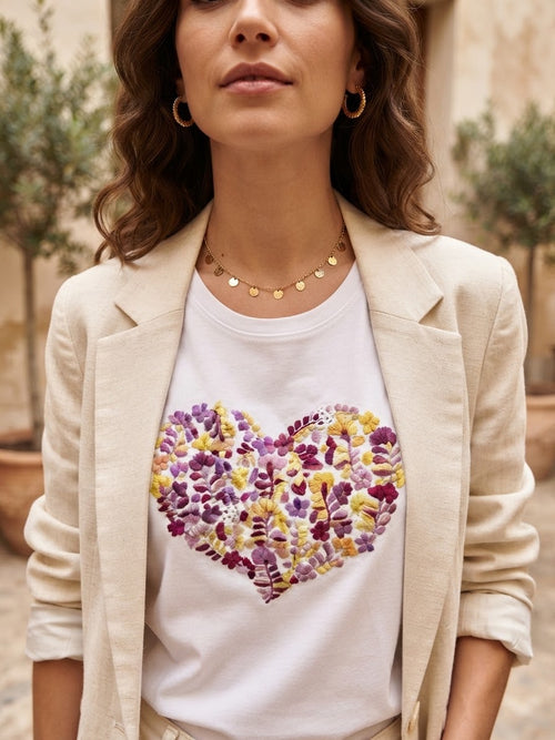 Playera Corazón Botánico