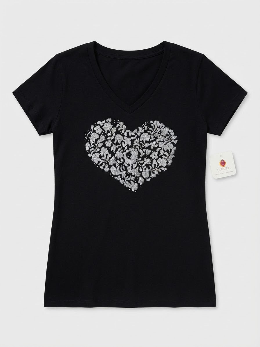 Playera Corazón Botánico
