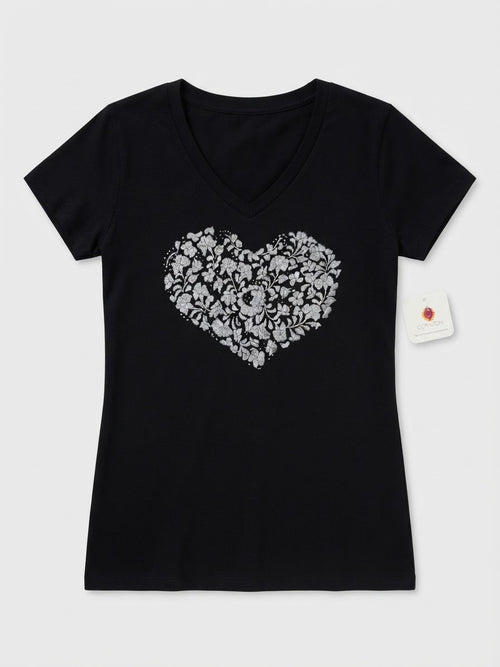 Playera Corazón Botánico