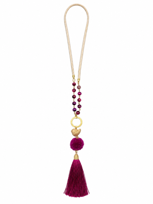 Silk-edge necklace