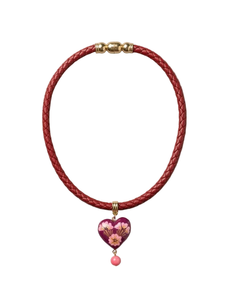 Spring heart necklace