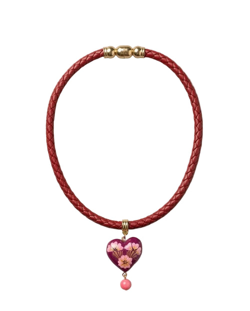 Spring heart necklace