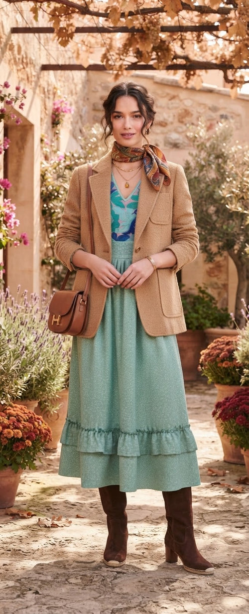 Vestido oasis verde