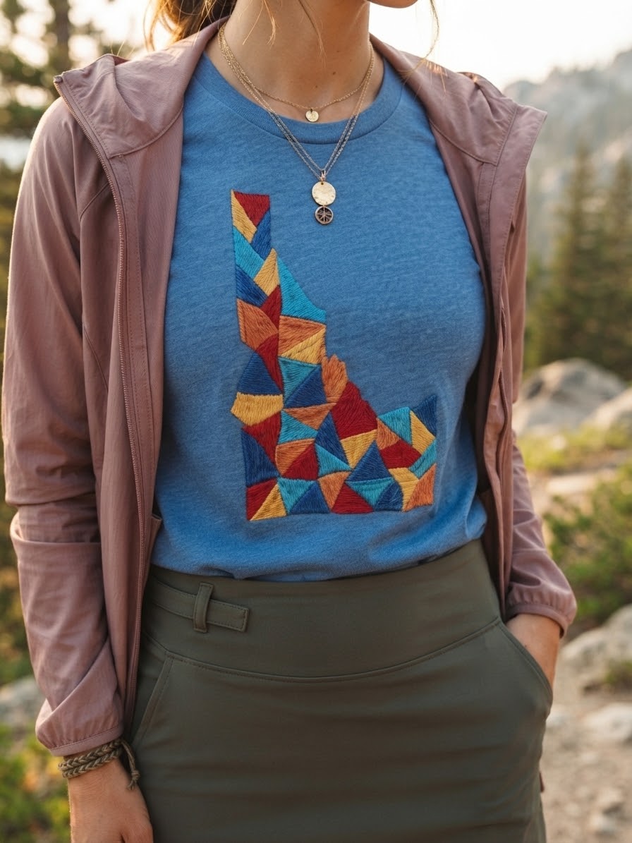 Playera Idaho montañoso