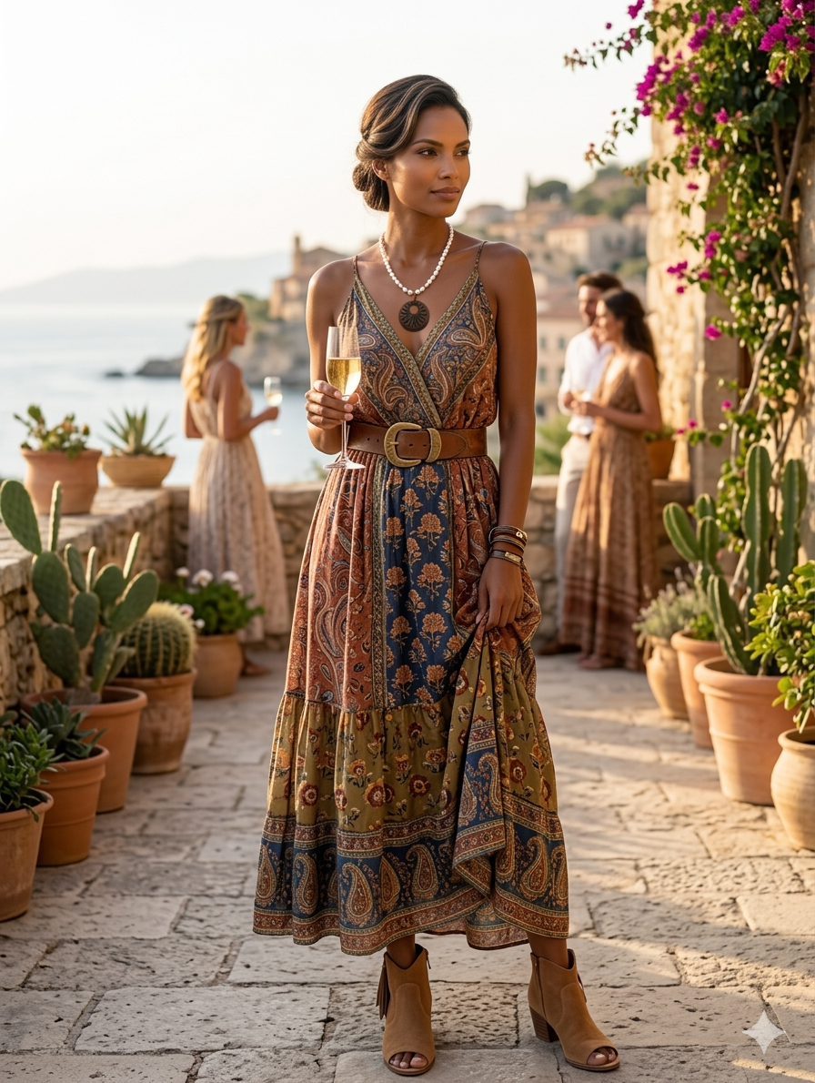 Collar Medallón Eclipse de Nácar y Ébano