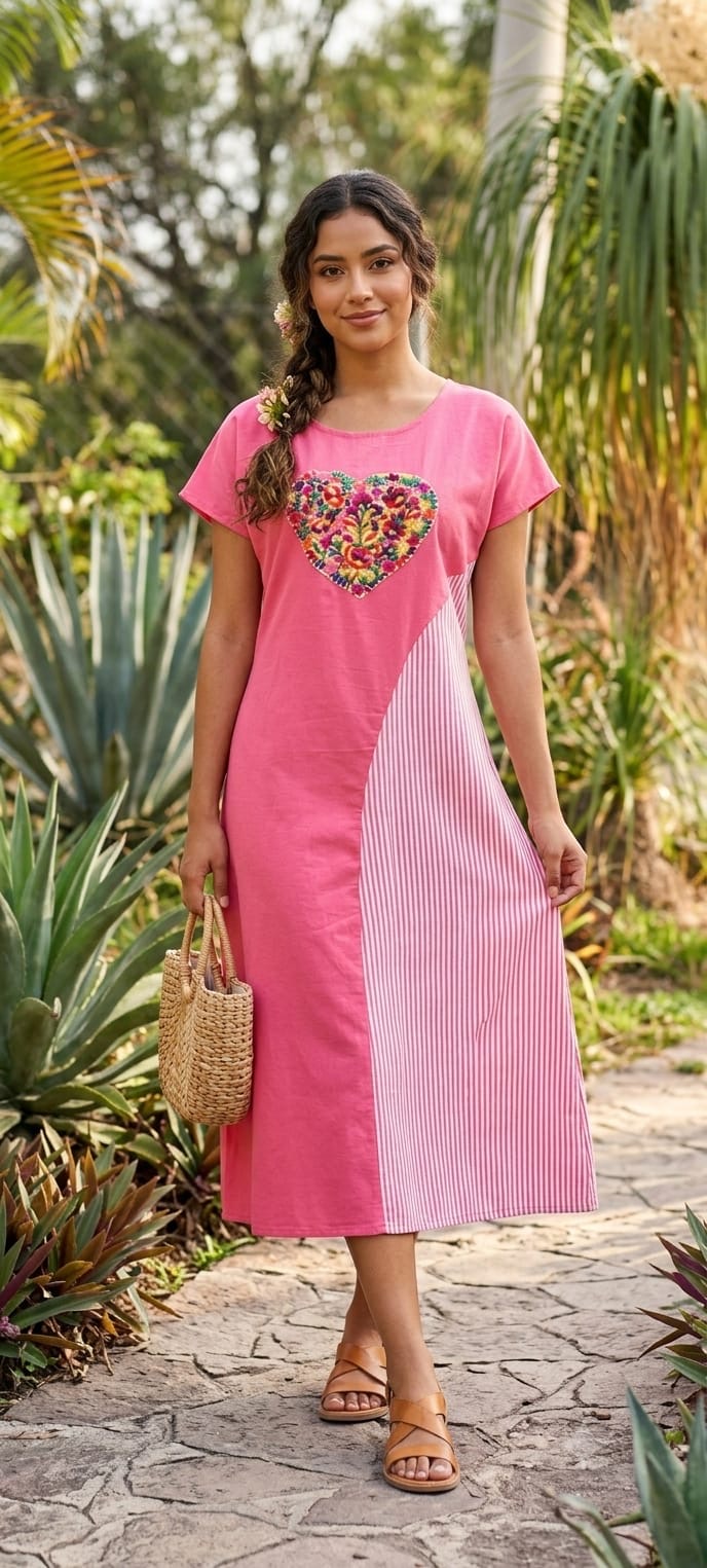 Vestido corazón de mujer