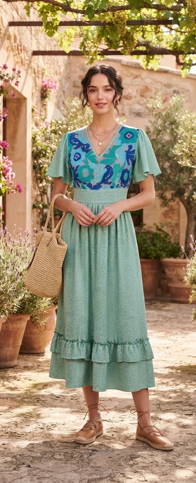 Vestido oasis verde