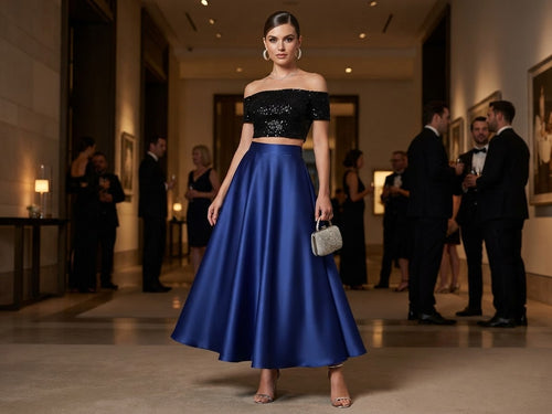 Maxi Falda Aura de Satin