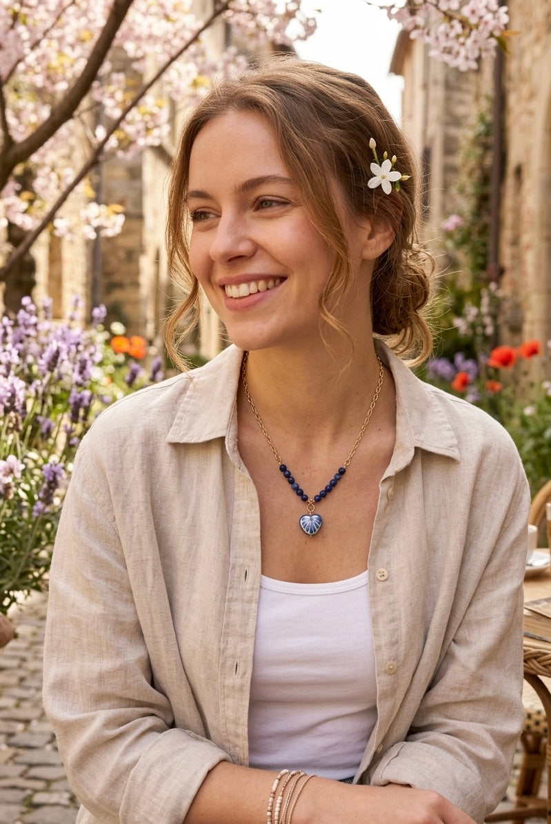 Talavera Heart Necklace