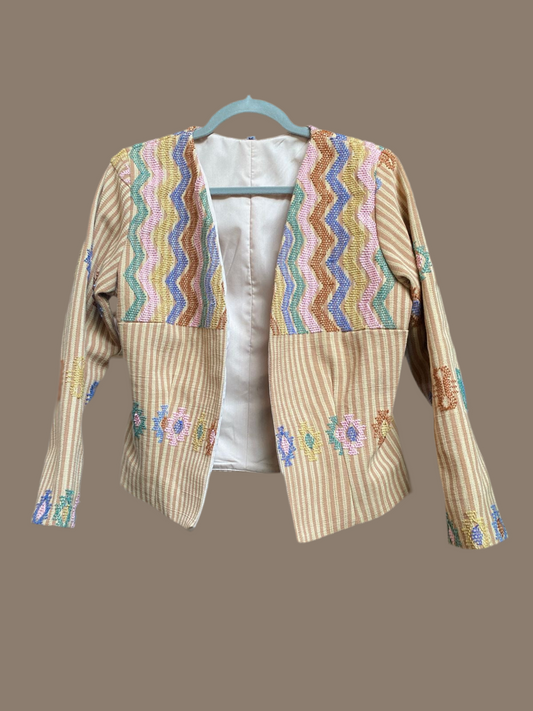 Zapotec embroidered blazer