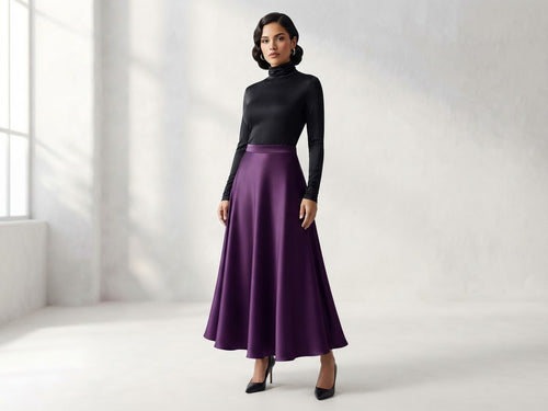 Maxi Falda Aura de Satin
