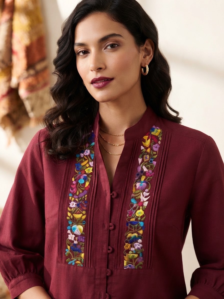 Blusa Oaxaca floral