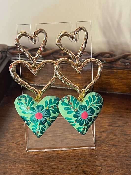 Jade earrings