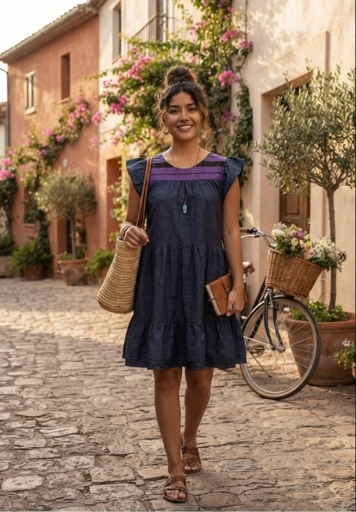 Sunset denim dress