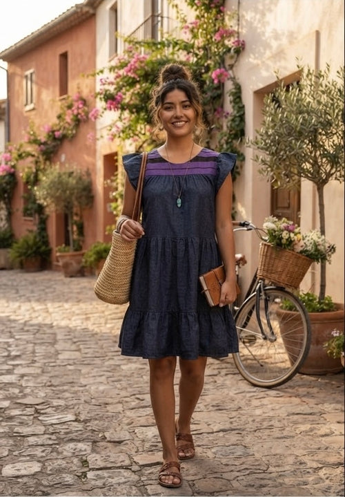 Sunset denim dress