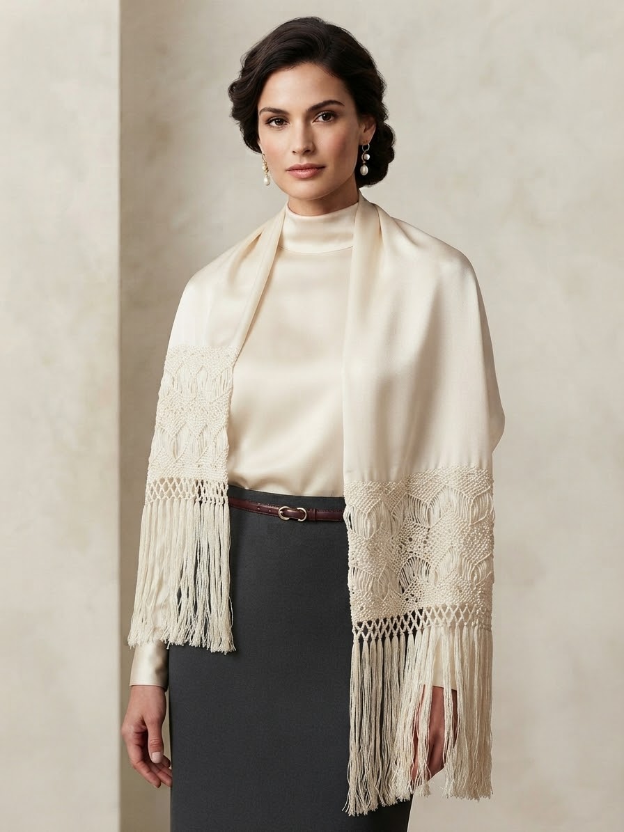 Rebozo artesanal extra ancho y largo llorona