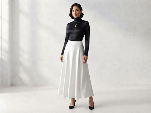 Maxi Falda Aura de Satin