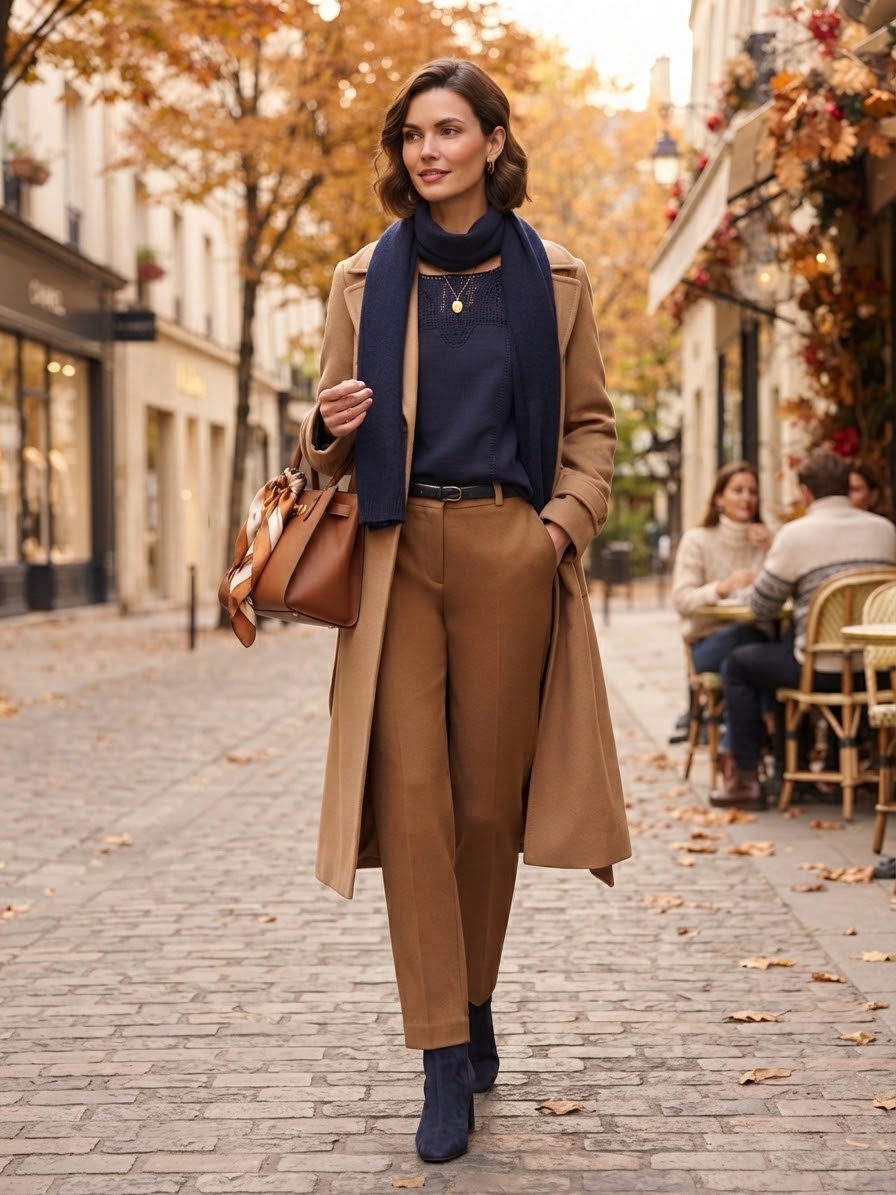 Navy blue manta blouse