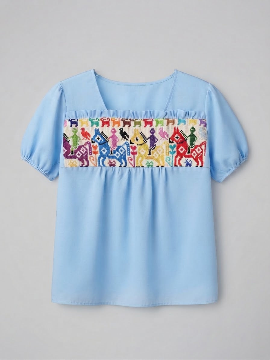 Blusa cielo bordado
