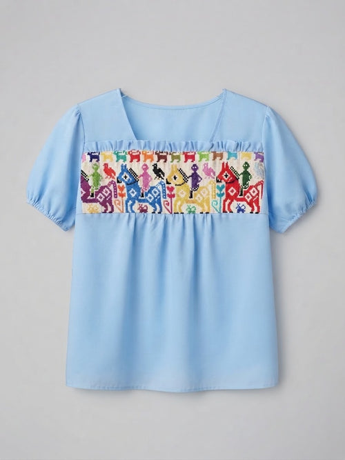 Blusa cielo bordado