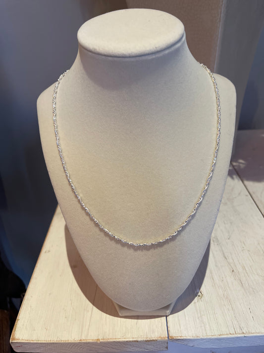 silver .925 chain lace style
