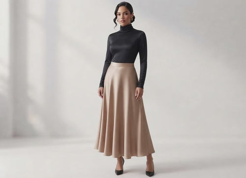 Maxi Falda Aura de Satin